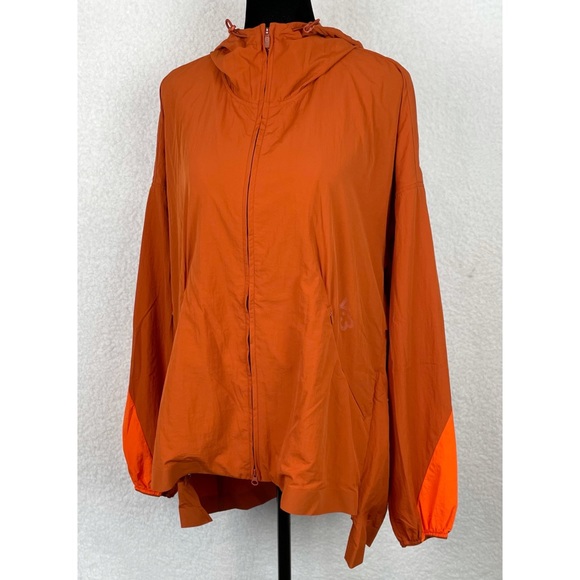 Y-3 • Yohji Yamamoto Adidas Orange Hooded Windbreaker Jacket - Picture 11 of 16